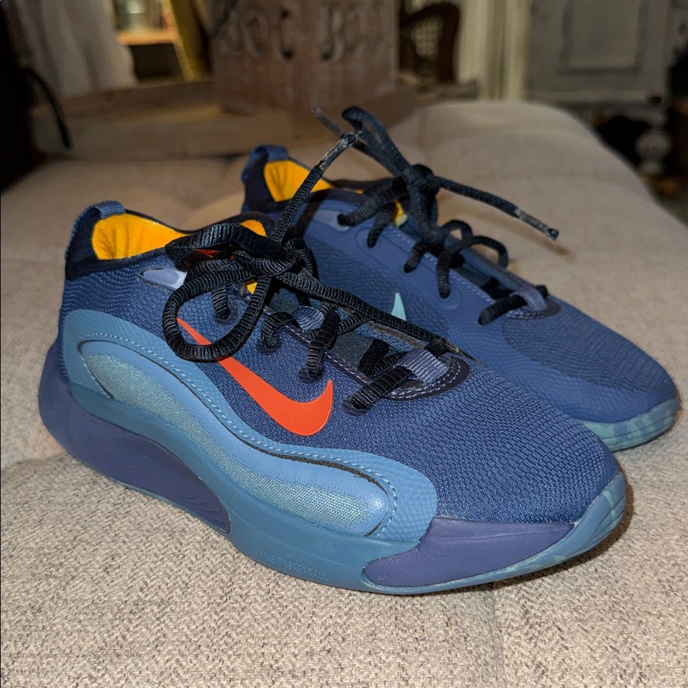 Nike Kids Sneakers - Blue and Orange